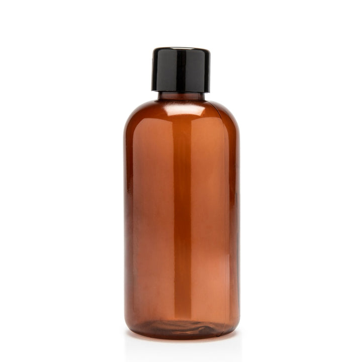 Amber Plastic Bottle with Dropper & Cap 100ML