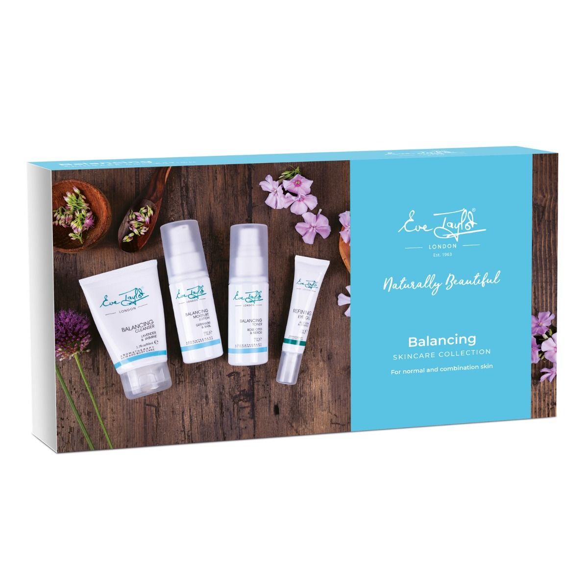 Eve Taylor Balancing Collection Kit normal combination skin basil jasmine neroli ho wood