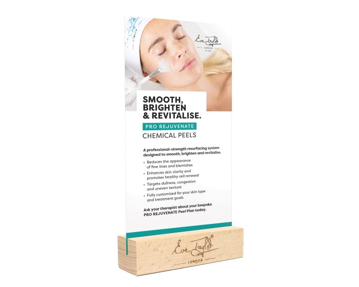 Chemical Peels Shelf Display Card