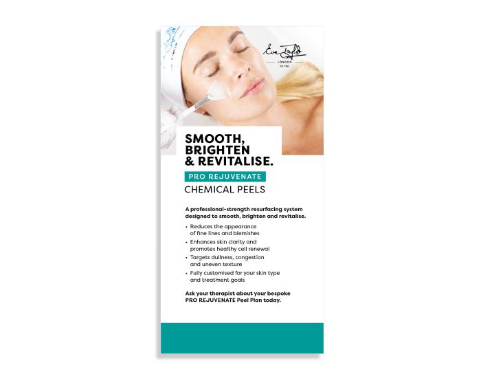 Chemical Peels Shelf Display Card