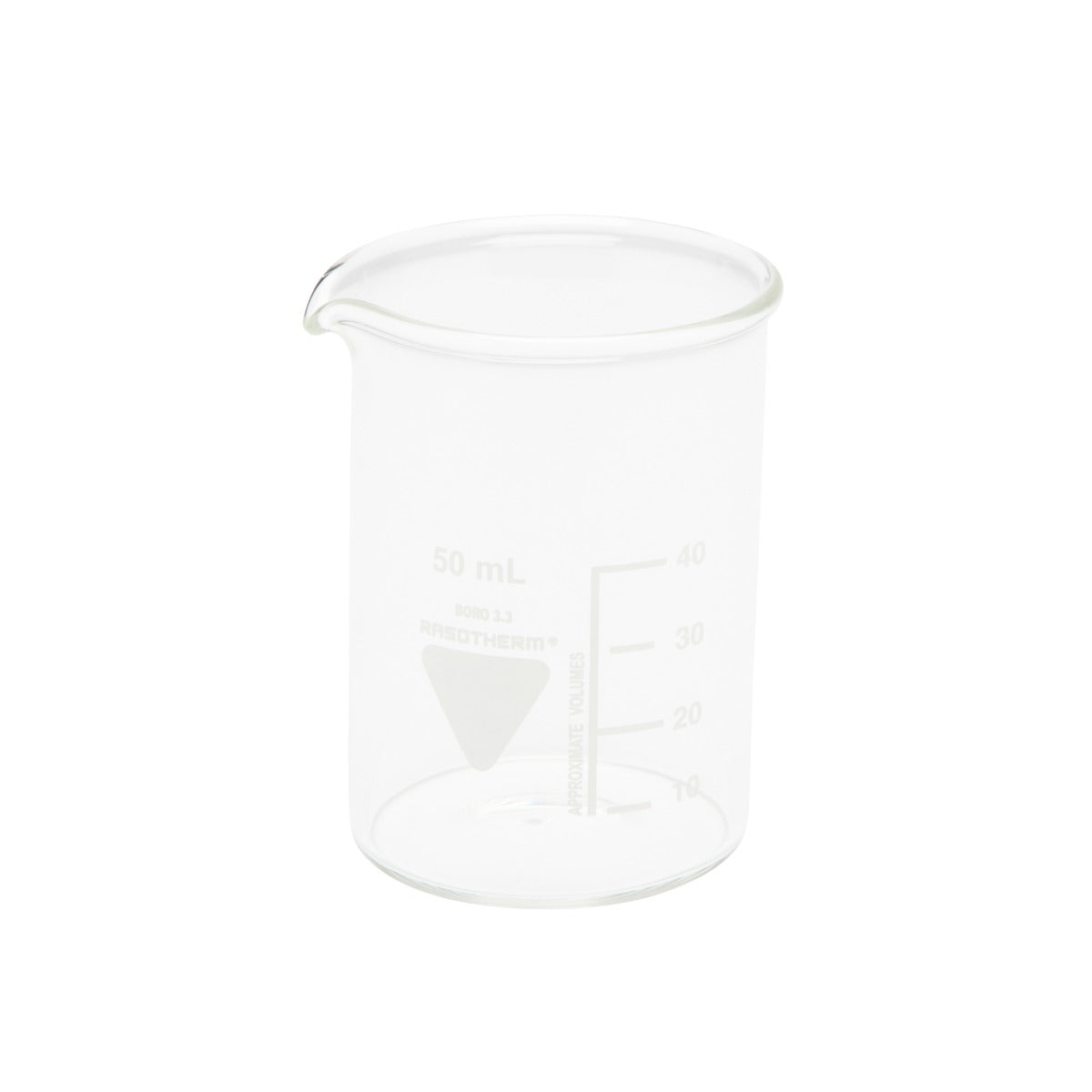 Eve Taylor glass measuring beaker 50ml with lip accurate liquid measurement professional