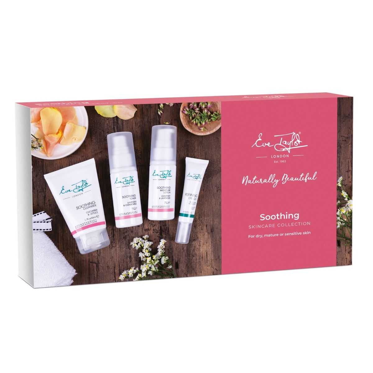 Eve Taylor Soothing Collection Kit dry sensitive mature skin cypress lavender sandalwood